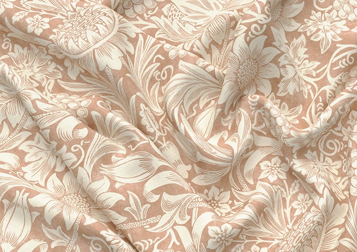 William Morris At Home Sunflower, Madder - Twist&Fit Roman Blind - Image 4